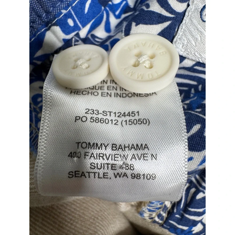 Tommy Bahama Mens XL x 32 Linen Blend Drawstring Pants Beige Sand Beach Vacation
